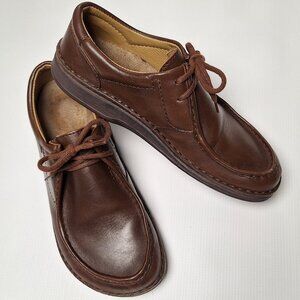 Birkenstock Pasadena old style brown leather EU 40 US L9 M7 lace up loafer
